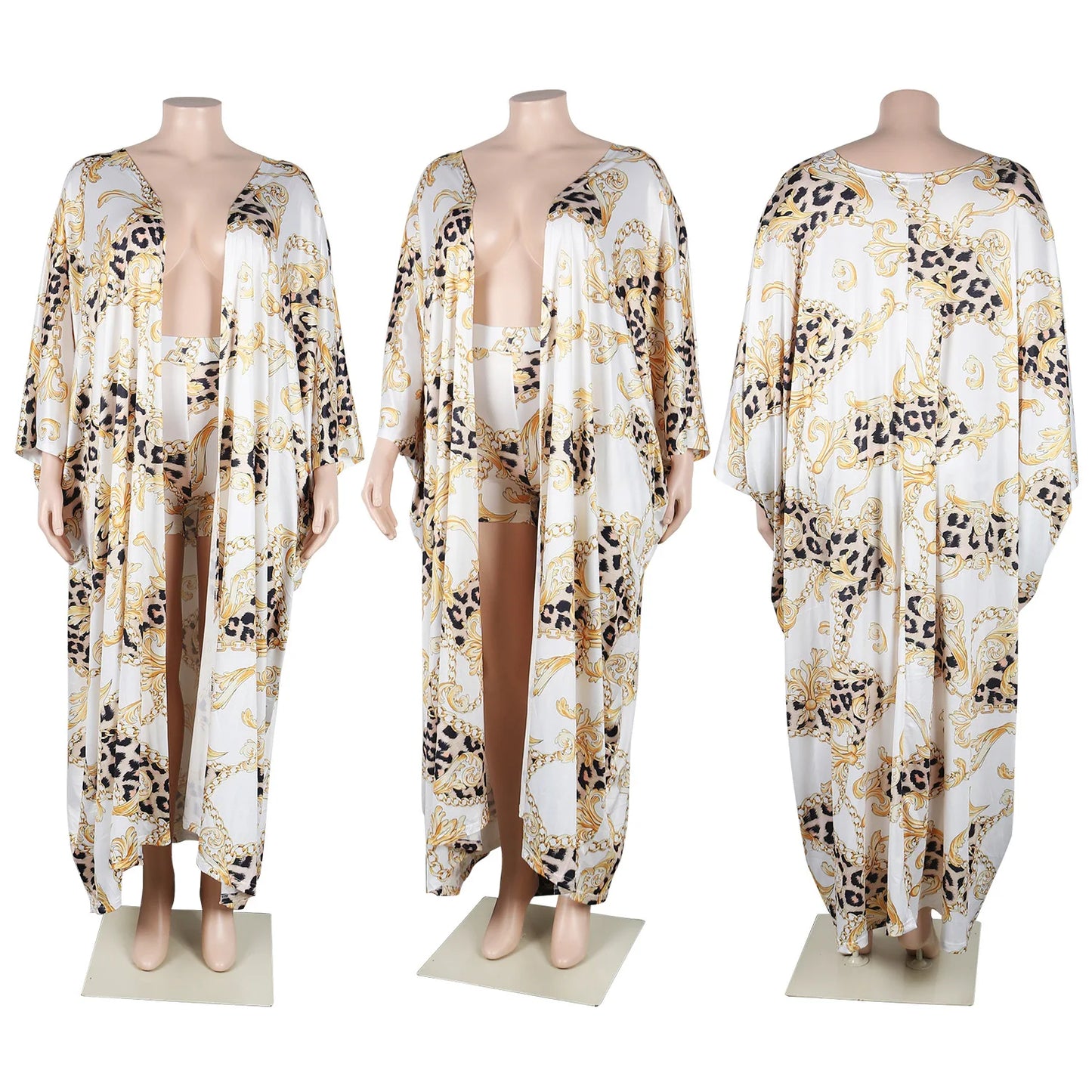 2 Piece Sets Womens Outfits African Cardigan Print